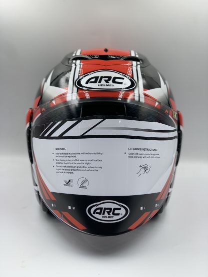 ARC Ritz Helmet Rexstar Black / White (SIRIM) 